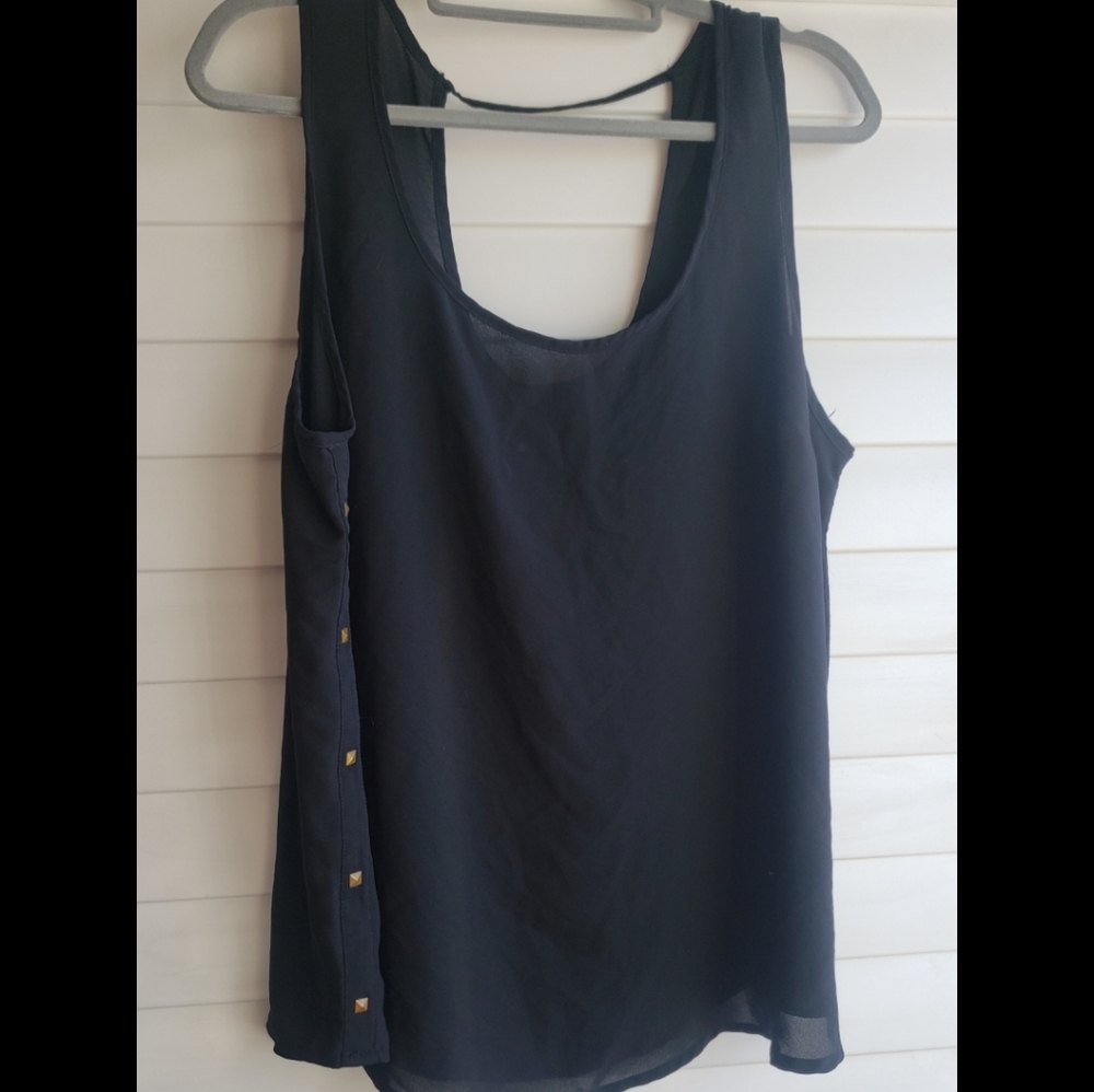 Torrid flowy black studded top